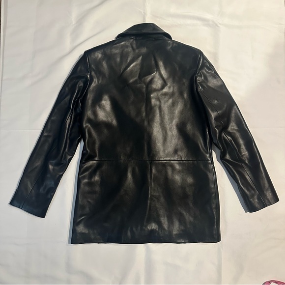 Abercrombie & Fitch Vegan Leather Blazer Sz XSP - Picture 3 of 10